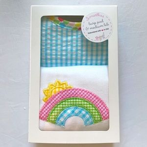 3 MARTHAS Gift Set With Burb Pad & Medium Bib NWT 2-Piece Gift Set